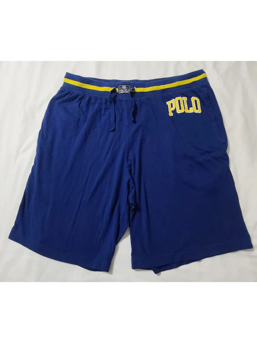Polo Ralph Lauren Sleepwear Shorts Mens Sz Large Blue Pajama Bottoms Lounge Logo